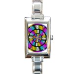 Abundance Rectangular Italian Charm Watch