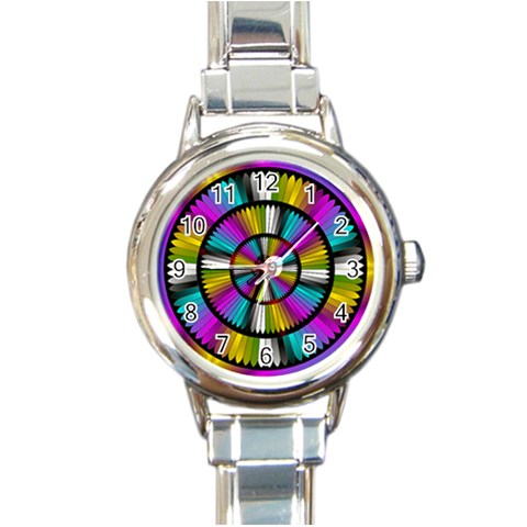 Abundance Round Italian Charm Watch from ArtsNow.com Front