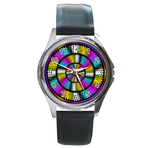 Abundance Round Metal Watch from ArtsNow.com Front