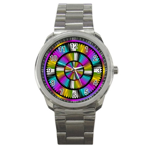 Abundance Sport Metal Watch from ArtsNow.com Front