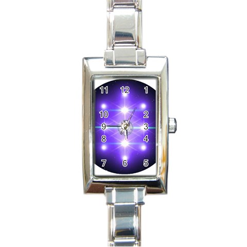 Ascension Rectangular Italian Charm Watch from ArtsNow.com Front