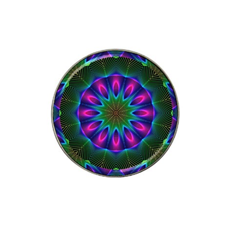 Star Of Leaves, Abstract Magenta Green Forest Golf Ball Marker 10 Pack (for Hat Clip) from ArtsNow.com Front