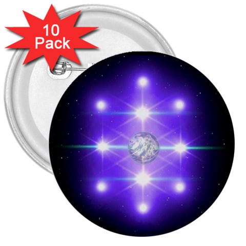 Ascension 3  Button (10 pack) from ArtsNow.com Front