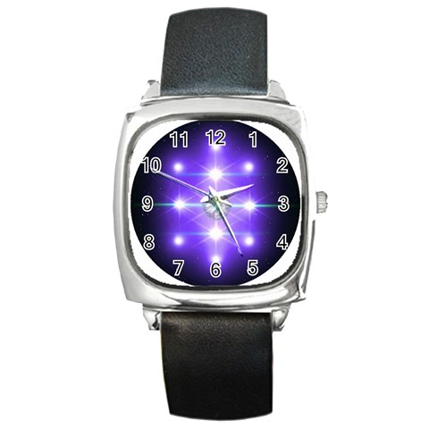 Ascension Square Metal Watch from ArtsNow.com Front