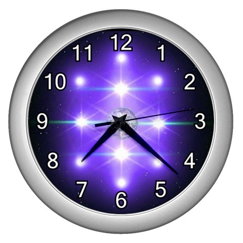 Ascension Wall Clock (Silver) from ArtsNow.com Front