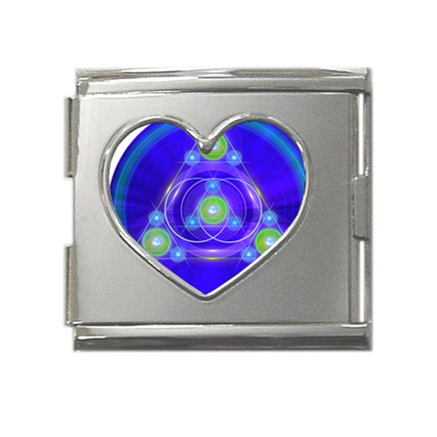 Balance Mega Link Heart Italian Charm (18mm) from ArtsNow.com Front