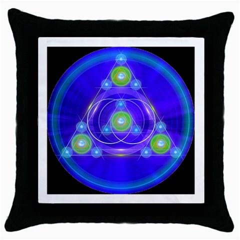 Balance Throw Pillow Case (Black) from ArtsNow.com Front