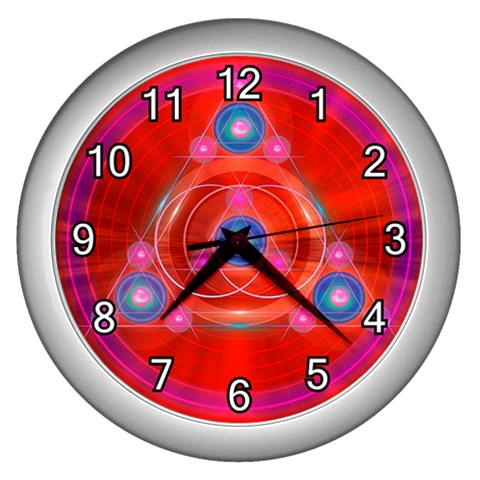 Balance Wall Clock (Silver) from ArtsNow.com Front