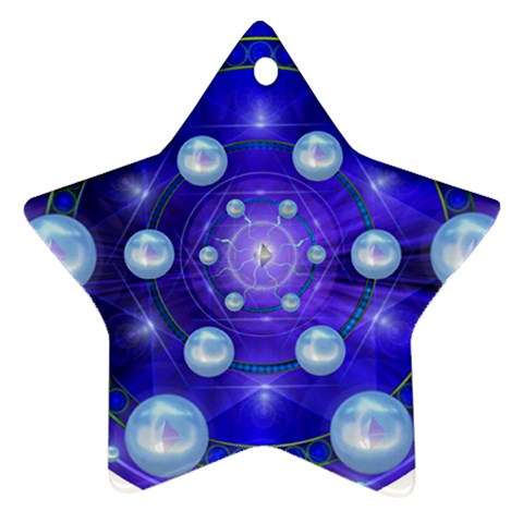 Blueprint Ornament (Star) from ArtsNow.com Front