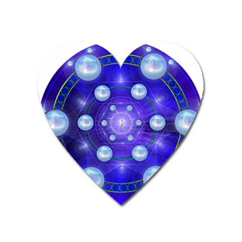 Blueprint Magnet (Heart) from ArtsNow.com Front