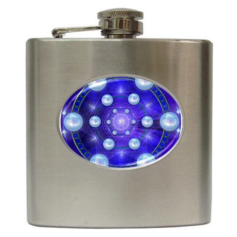 Blueprint Hip Flask (6 oz) from ArtsNow.com Front