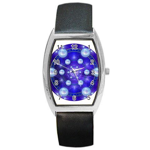 Blueprint Barrel Style Metal Watch from ArtsNow.com Front