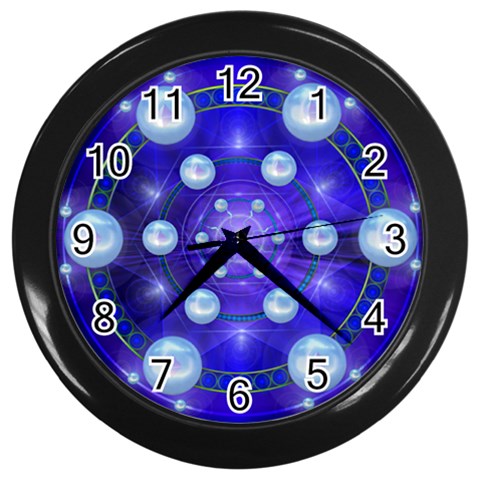 Blueprint Wall Clock (Black) from ArtsNow.com Front