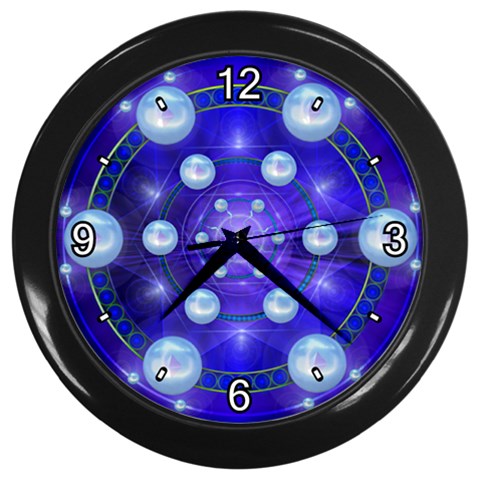 Blueprint Wall Clock (Black) from ArtsNow.com Front