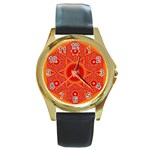 Cause  n Effect Round Gold Metal Watch