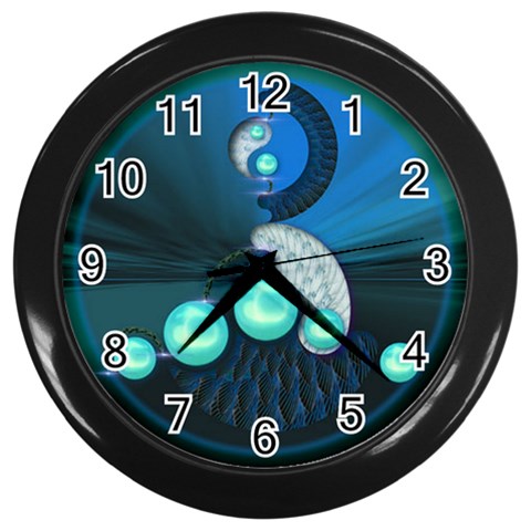 Communication Wall Clock (Black) from ArtsNow.com Front