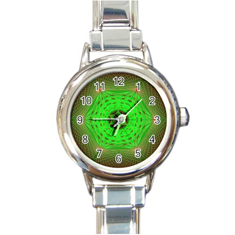 Connection Round Italian Charm Watch from ArtsNow.com Front