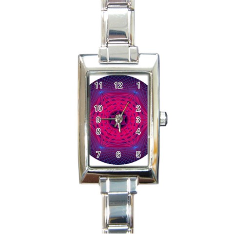 Connection Rectangular Italian Charm Watch from ArtsNow.com Front