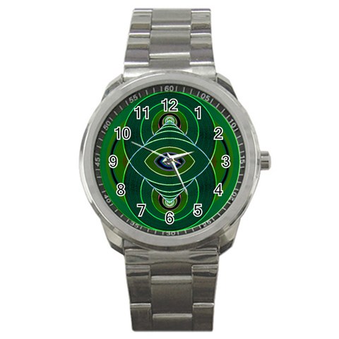 Correspondence Sport Metal Watch from ArtsNow.com Front