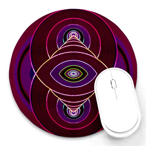 Correspondence Round Mousepad from ArtsNow.com Front