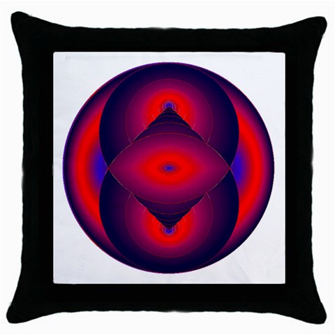 Correspondence Throw Pillow Case (Black) from ArtsNow.com Front