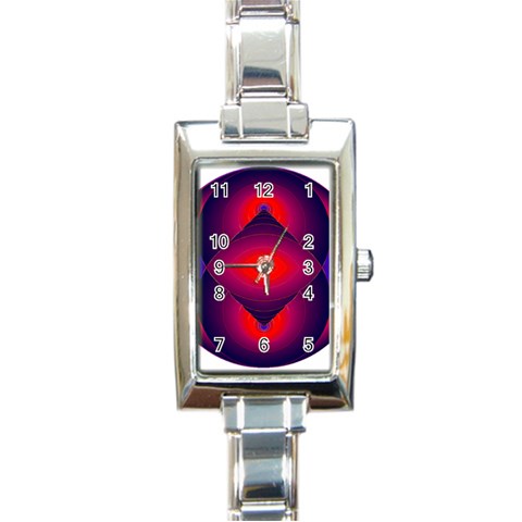 Correspondence Rectangular Italian Charm Watch from ArtsNow.com Front