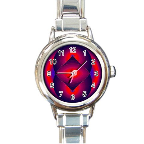 Correspondence Round Italian Charm Watch from ArtsNow.com Front