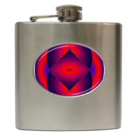 Correspondence Hip Flask (6 oz) from ArtsNow.com Front