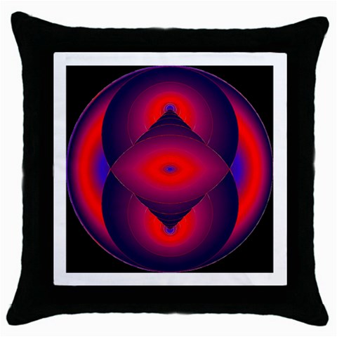 Correspondence Throw Pillow Case (Black) from ArtsNow.com Front