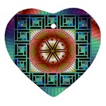 Cosmic Code Ornament (Heart)