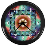 Cosmic Code Wall Clock (Black)