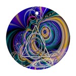 Crop Circle Abstract Ornament (Round)