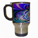 Crop Circle Abstract Travel Mug (White)