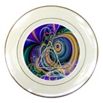 Crop Circle Abstract Porcelain Plate