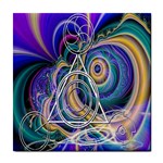 Crop Circle Abstract Tile Coaster