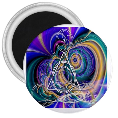 Crop Circle Abstract 3  Magnet from ArtsNow.com Front