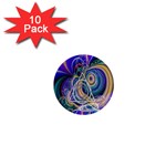 Crop Circle Abstract 1  Mini Button (10 pack) 