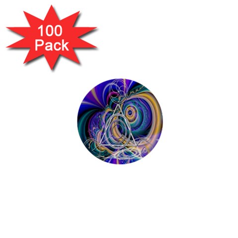 Crop Circle Abstract 1  Mini Button (100 pack)  from ArtsNow.com Front