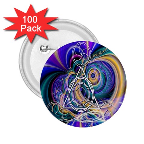 Crop Circle Abstract 2.25  Button (100 pack) from ArtsNow.com Front