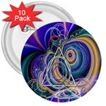 Crop Circle Abstract 3  Button (10 pack)