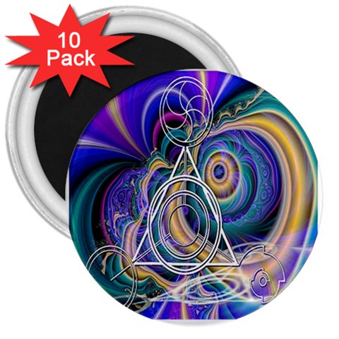 Crop Circle Abstract 3  Magnet (10 pack) from ArtsNow.com Front