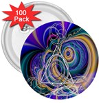 Crop Circle Abstract 3  Button (100 pack)