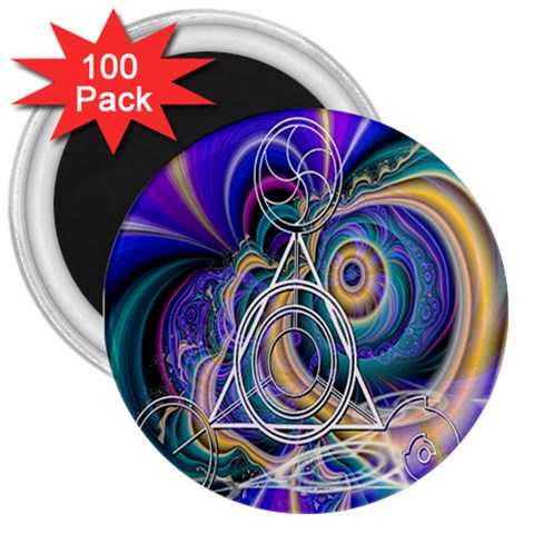 Crop Circle Abstract 3  Magnet (100 pack) from ArtsNow.com Front