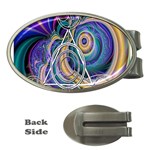 Crop Circle Abstract Money Clip (Oval)