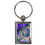 Crop Circle Abstract Key Chain (Rectangle)