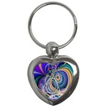 Crop Circle Abstract Key Chain (Heart)