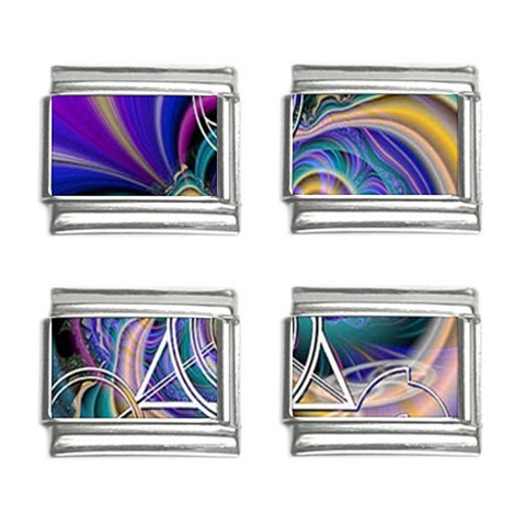 Crop Circle Abstract 9mm Italian Charm (4 pack) from ArtsNow.com Front