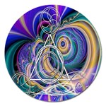 Crop Circle Abstract Magnet 5  (Round)