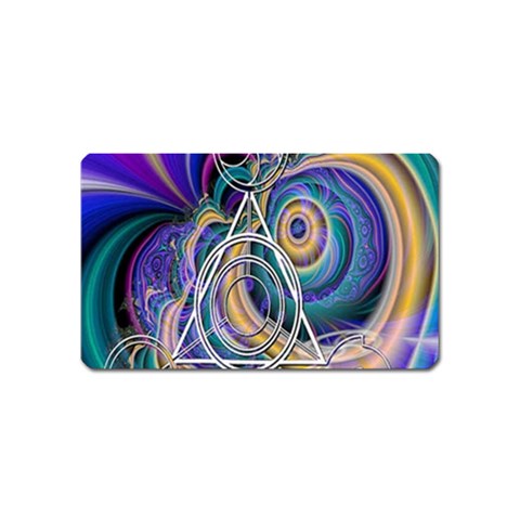 Crop Circle Abstract Magnet (Name Card) from ArtsNow.com Front