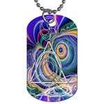 Crop Circle Abstract Dog Tag (One Side)